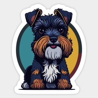 Miniature Schnauzer Portrait Sticker